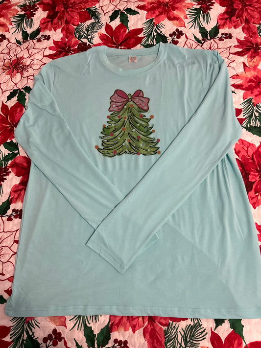 Long Sleeve Christmas Tree Shirt