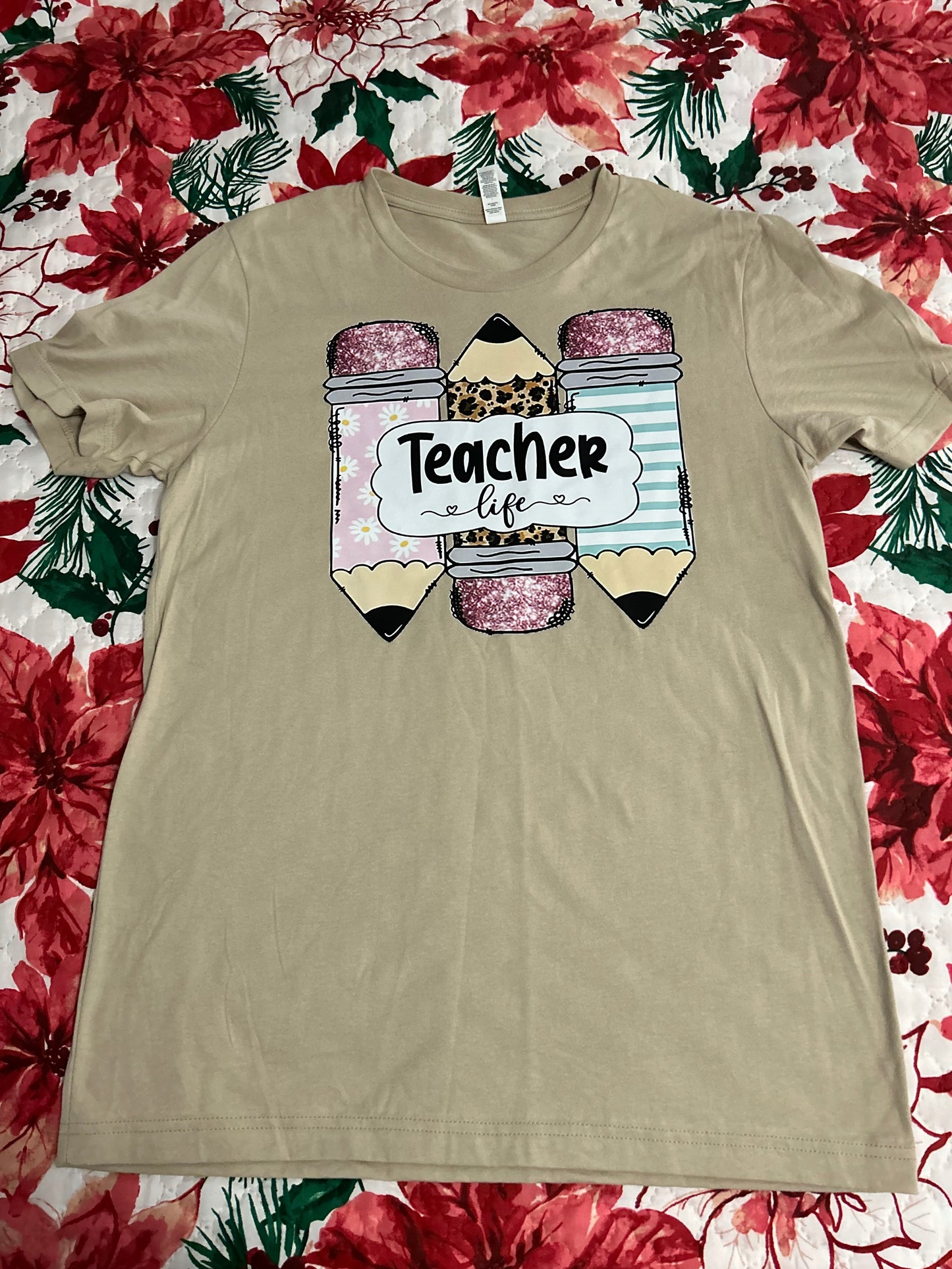 Short Sleeve "TEACHER LIFE" shirt