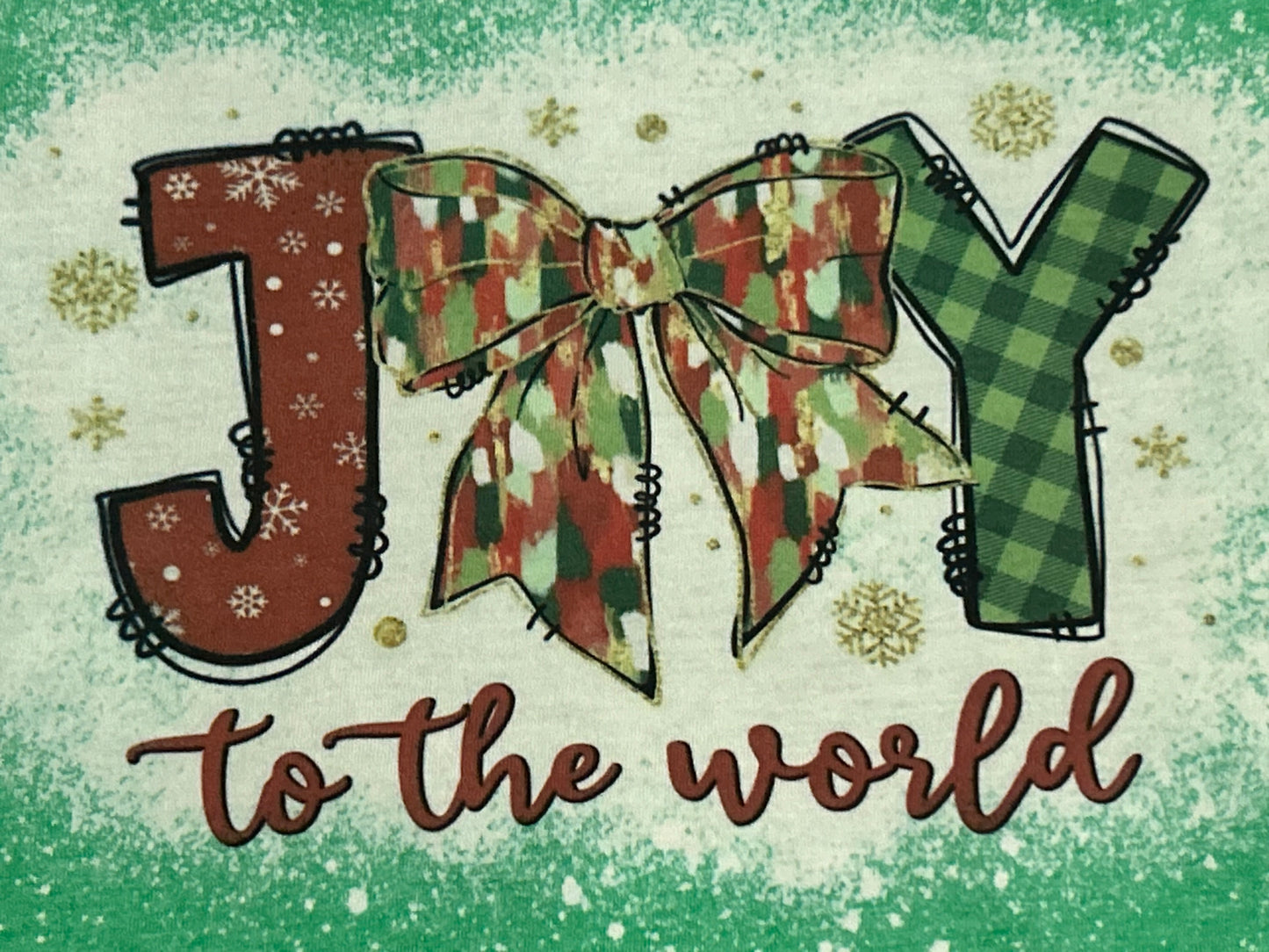 Short Sleeve "Joy to to the world" Christmas Shirt