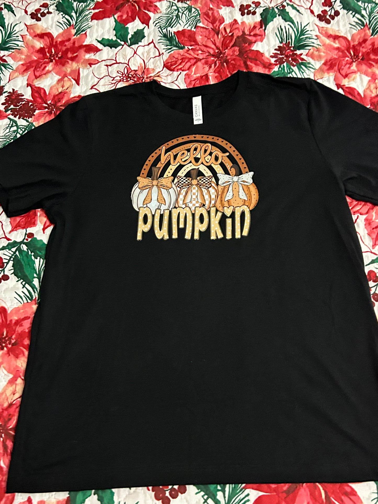 Short Sleeve "Hello Pumpkin" Shirt